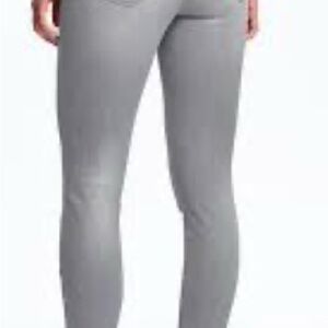 Mid-Rise Grey-Wash Raw-Hem Rockstar Jeans for Women